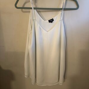 Torrid White V-Neck Camisole